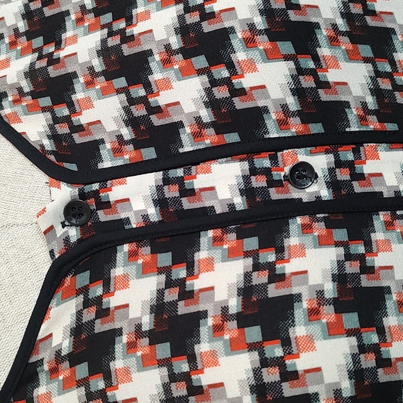 Rag And Bone Textured Silk Hi-Lo Button Down Blouse - Picture 2 of 8